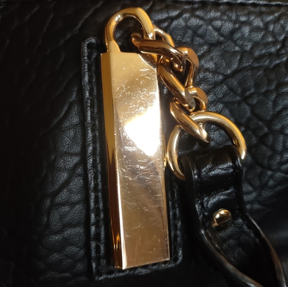 Jessica Simpson Tote Bag in Black Pebble, 4 Pockets, Shoulder Strap and Handles - Picture 15 of 15